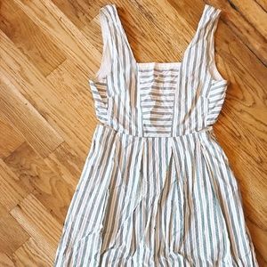 Madewell Cut Out Stripe Dress